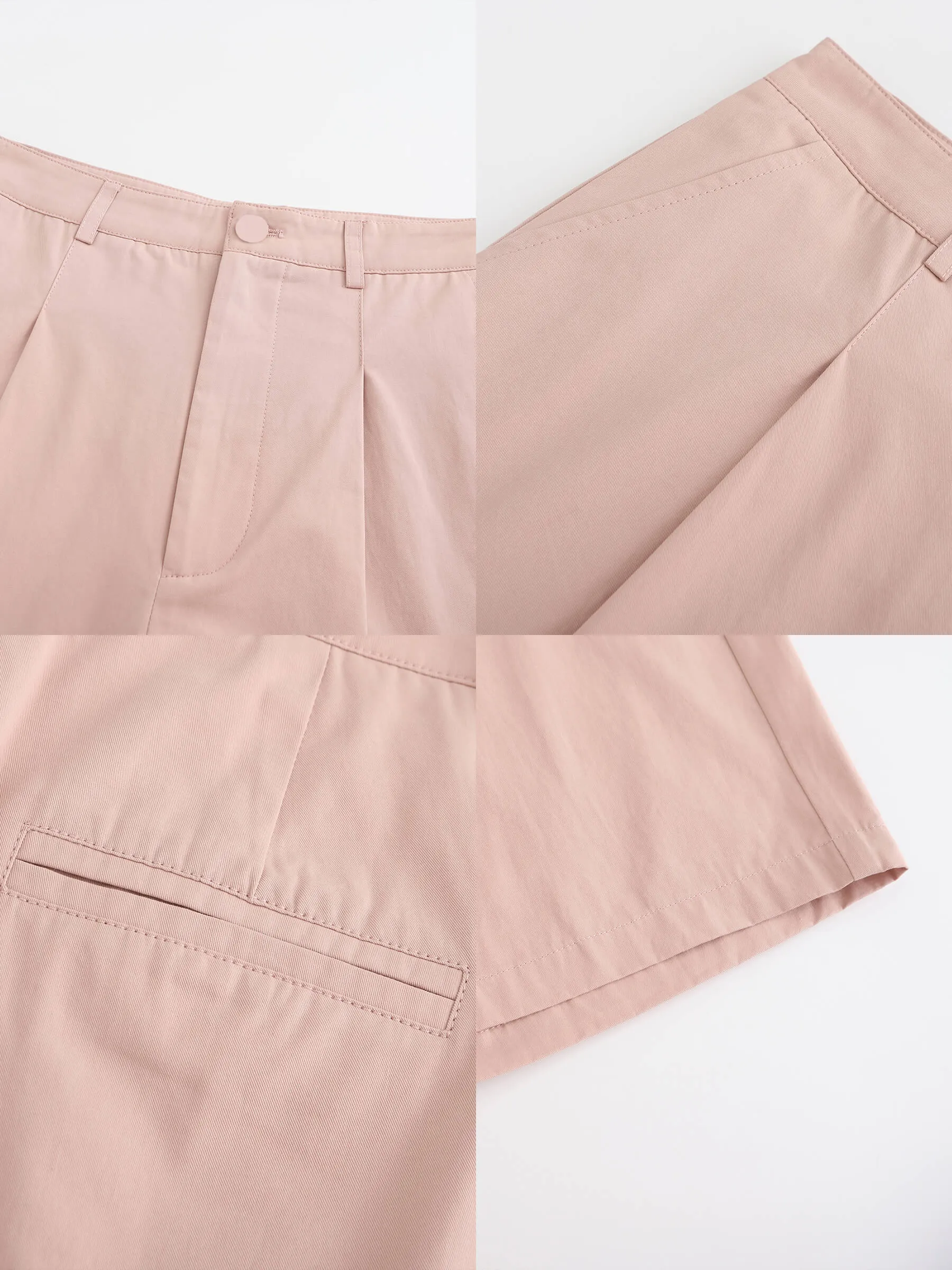 A-line Pleated Tailored Shorts