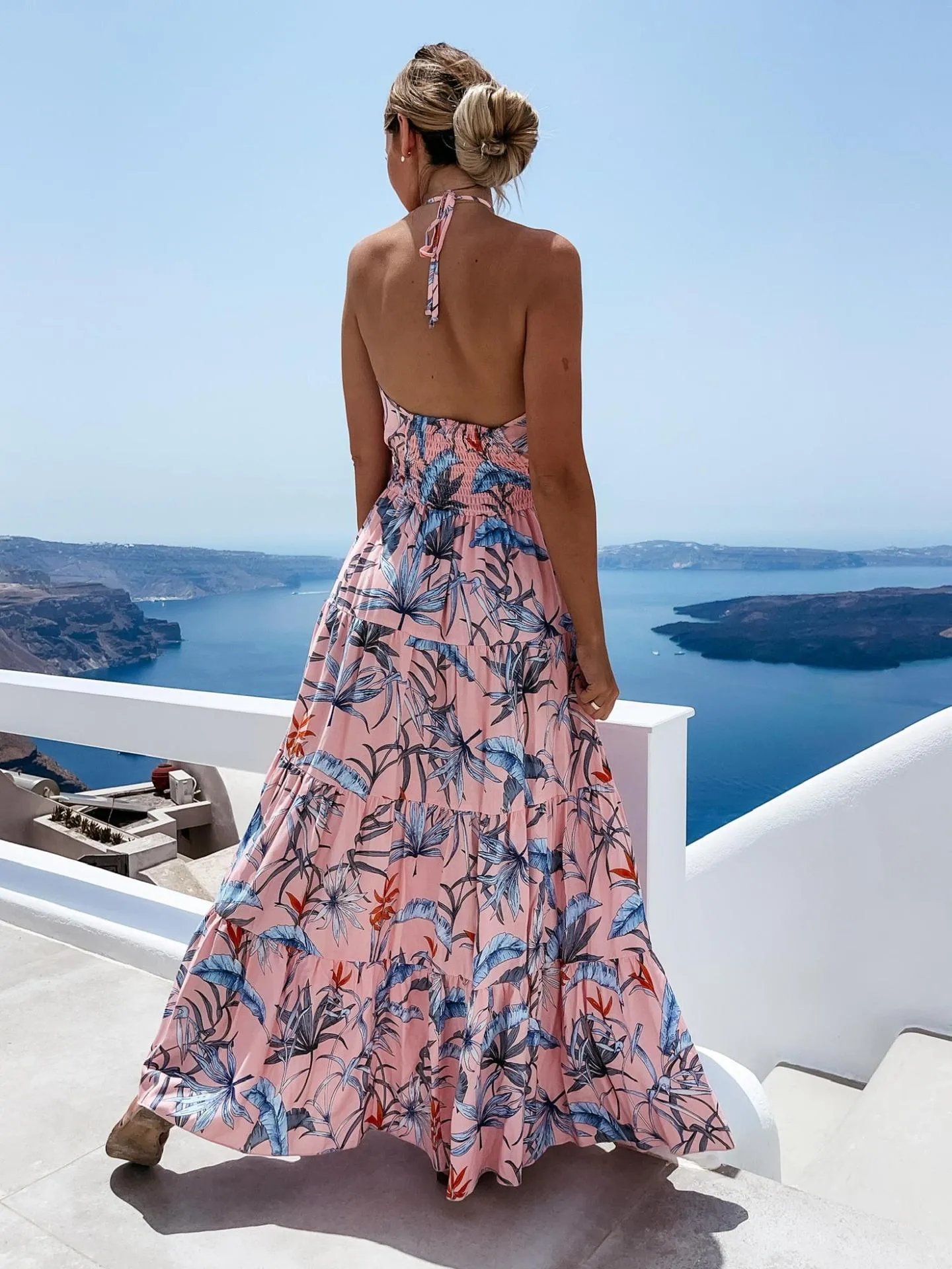 Backless Boho Dresses For Women Off Shoulder Holiday Dress