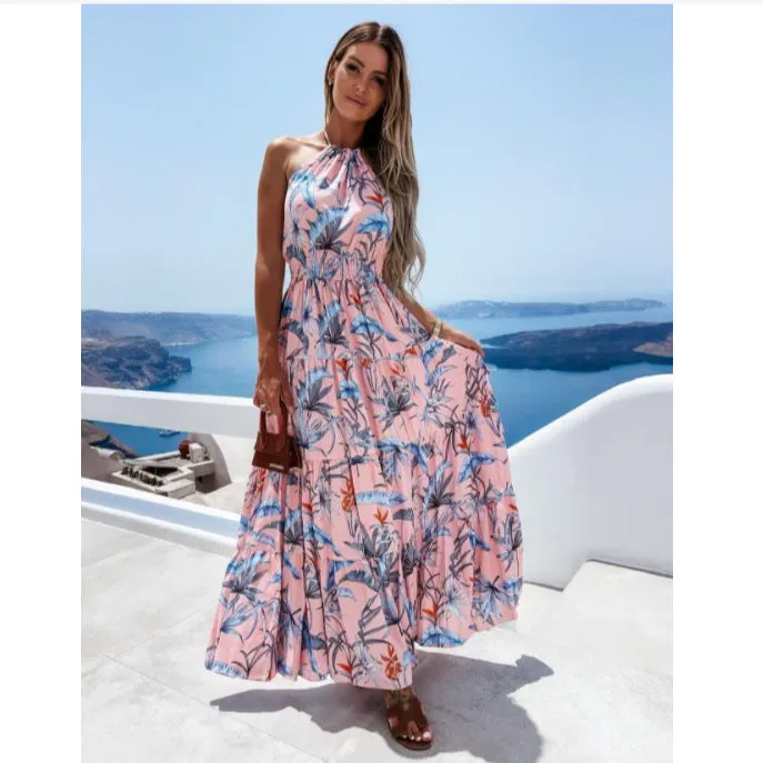 Backless Boho Dresses For Women Off Shoulder Holiday Dress