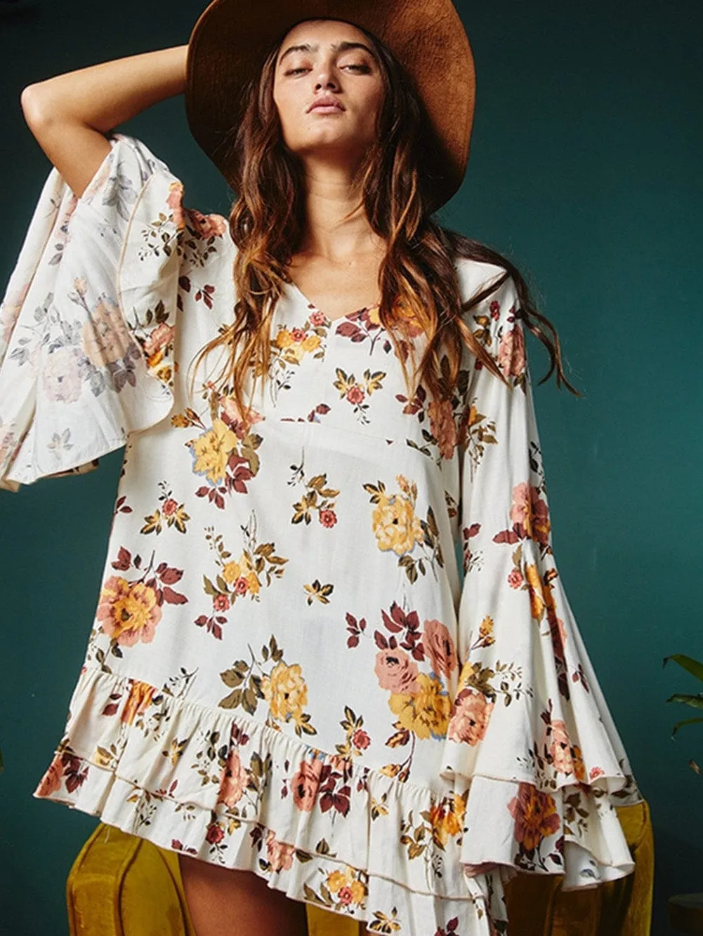 Beachy Floral Dress