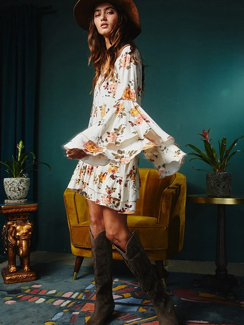 Beachy Floral Dress