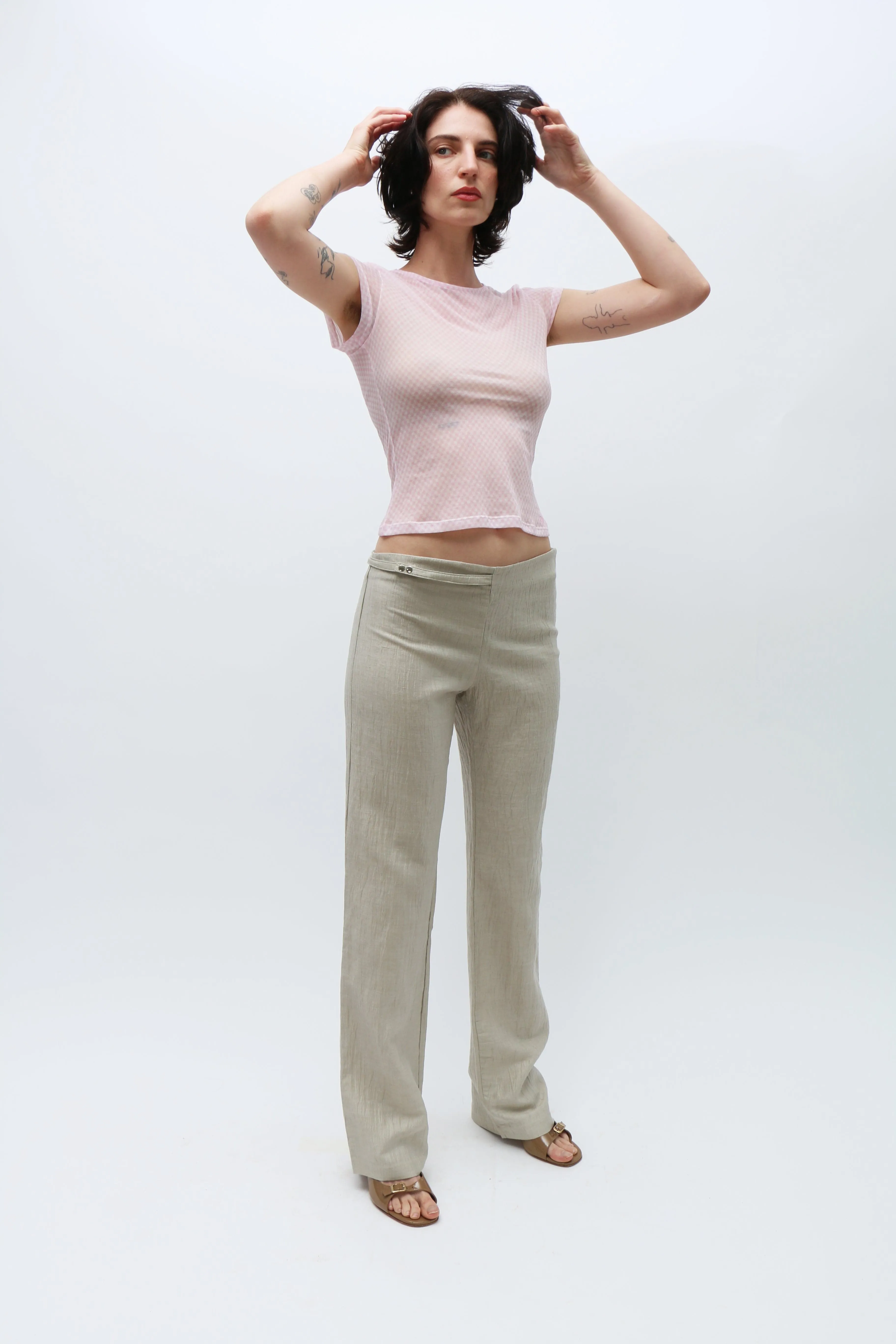 Beige Nico Trousers