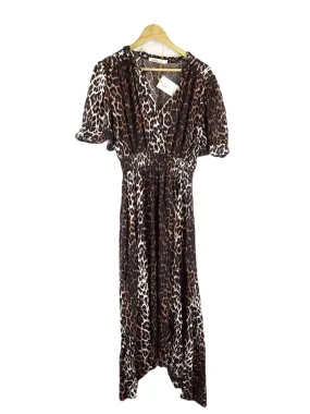 Boho Animal Print Dress L