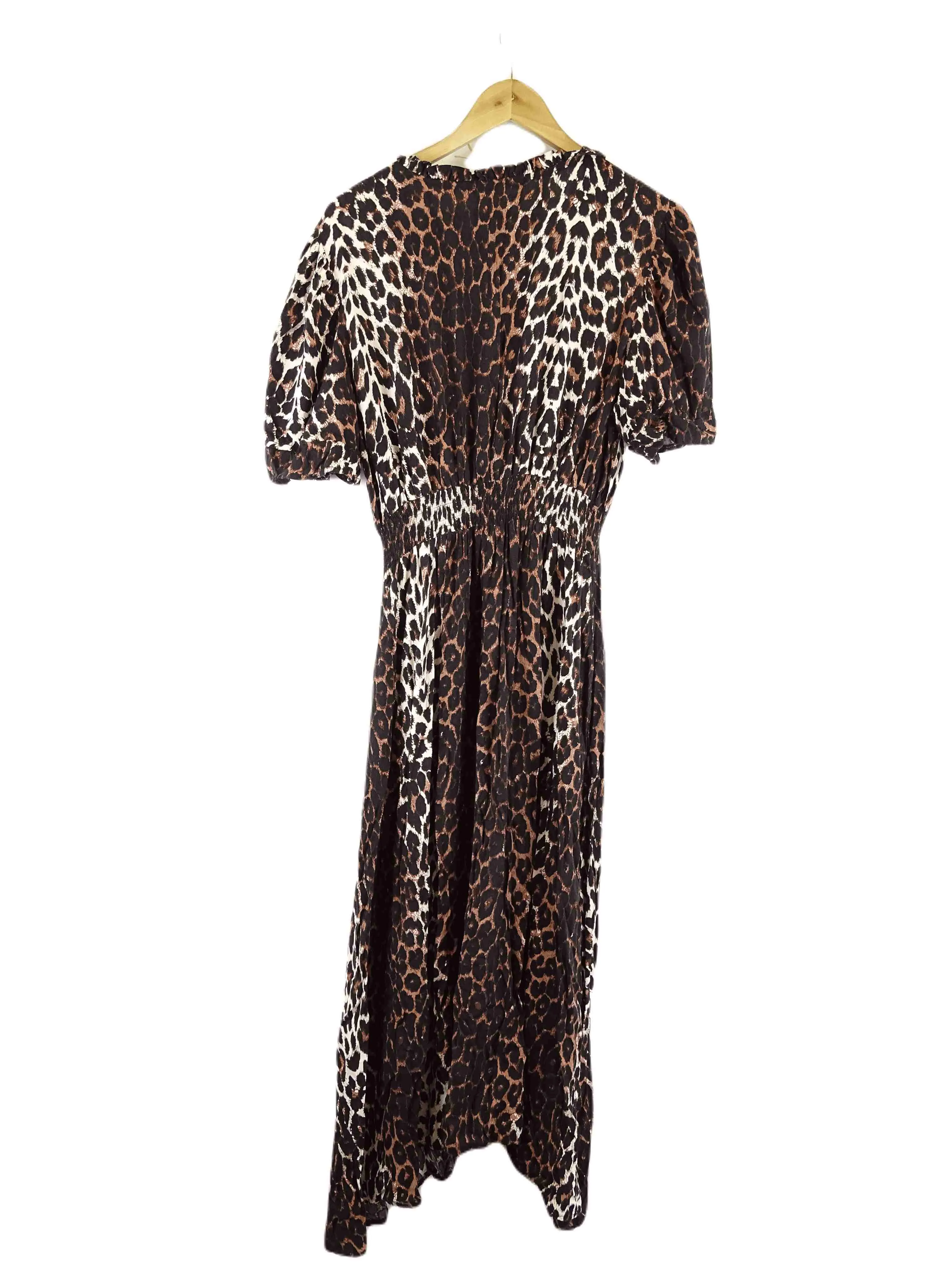 Boho Animal Print Dress L