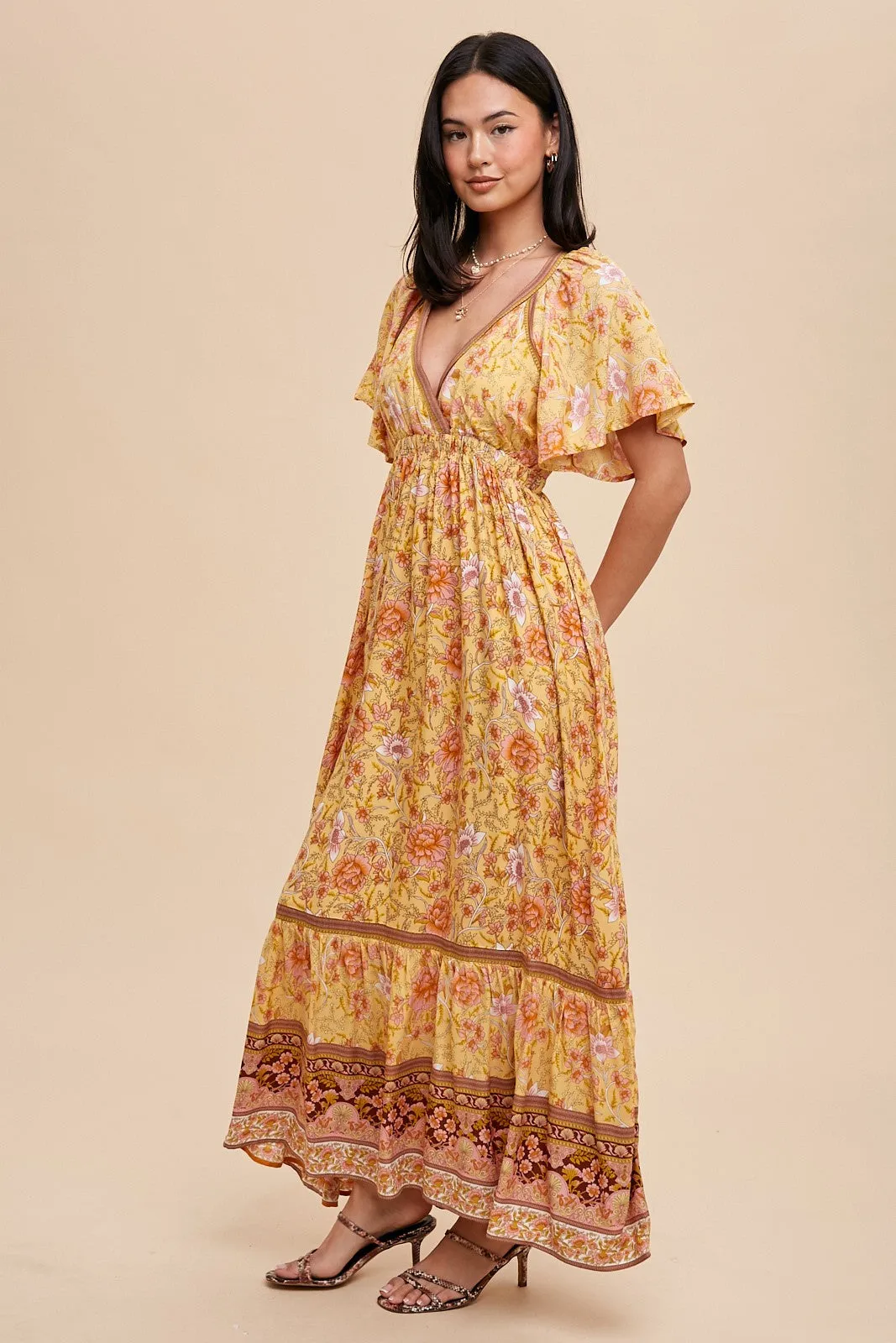 Boho Floral Maxi Dress