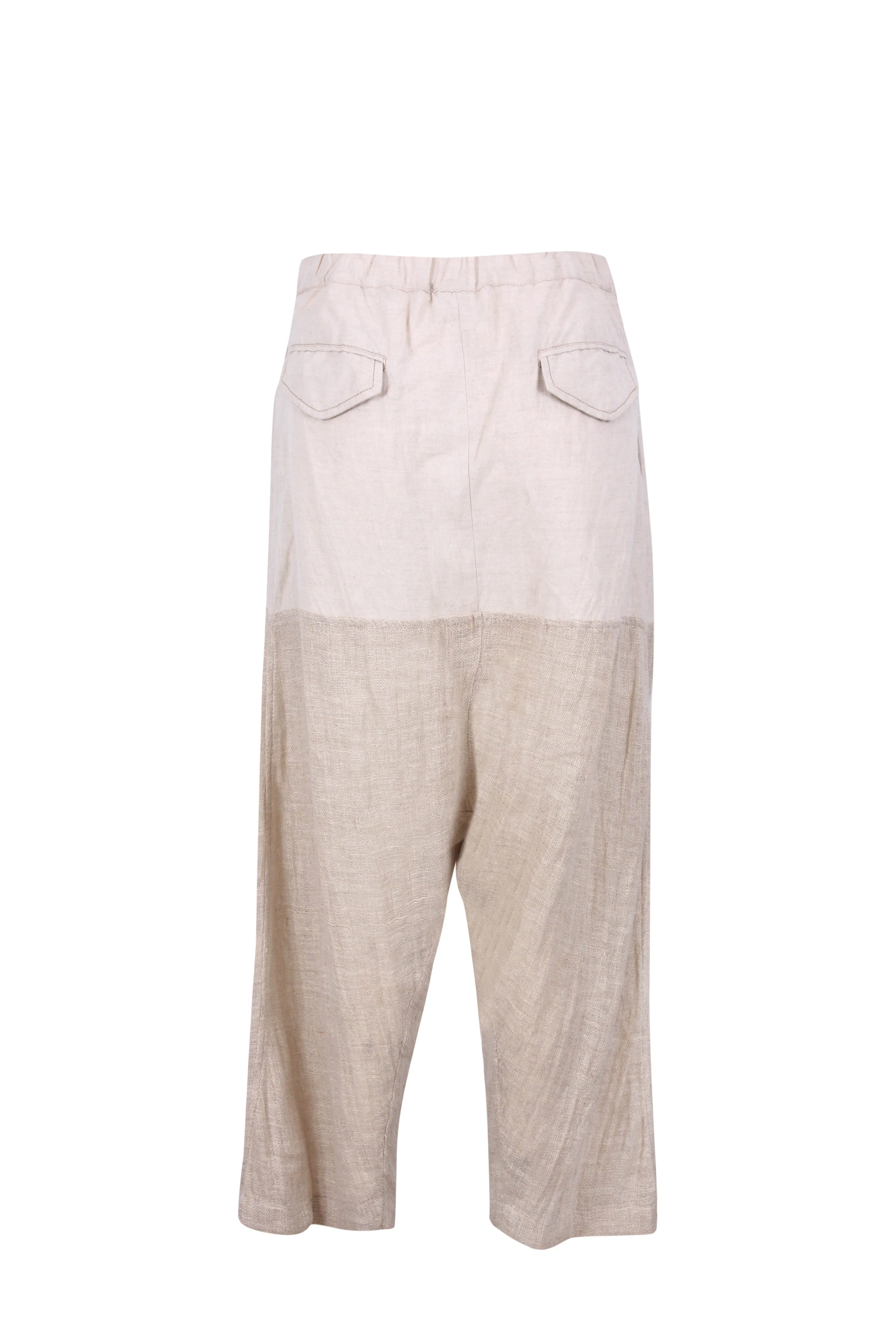 Drop Crotch Linen Pants