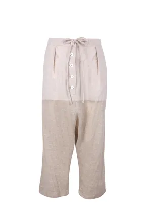 Drop Crotch Linen Pants