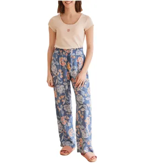 Floral Trousers Blue