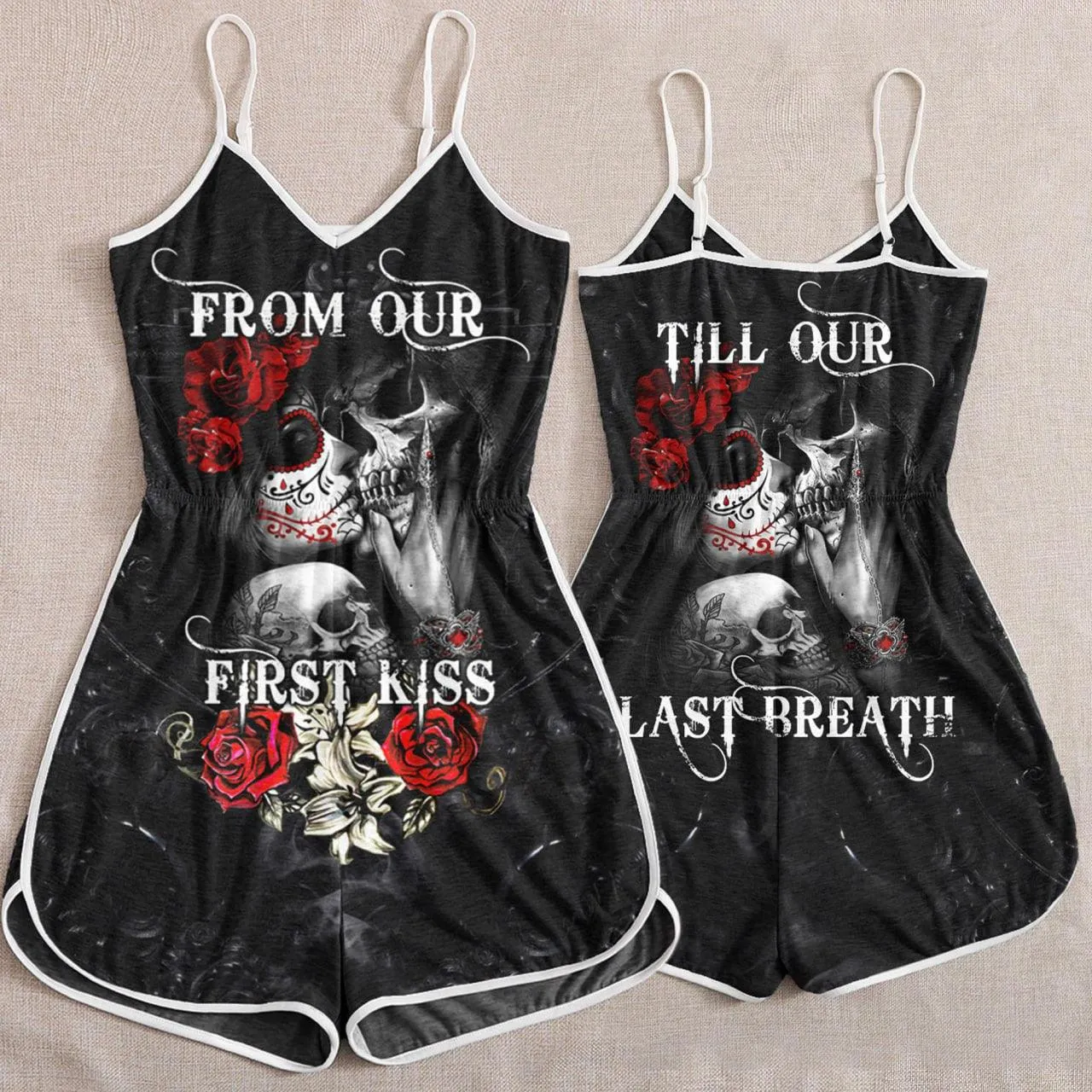 From Out First Kiss - Till Our Last Breath Funny Romper For Women