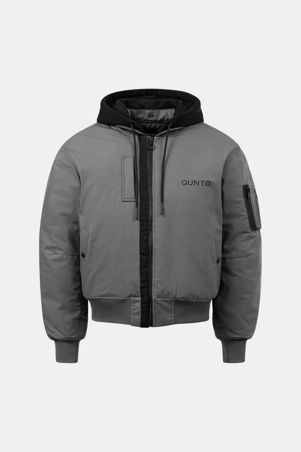 GREY PUFFER BOMBER