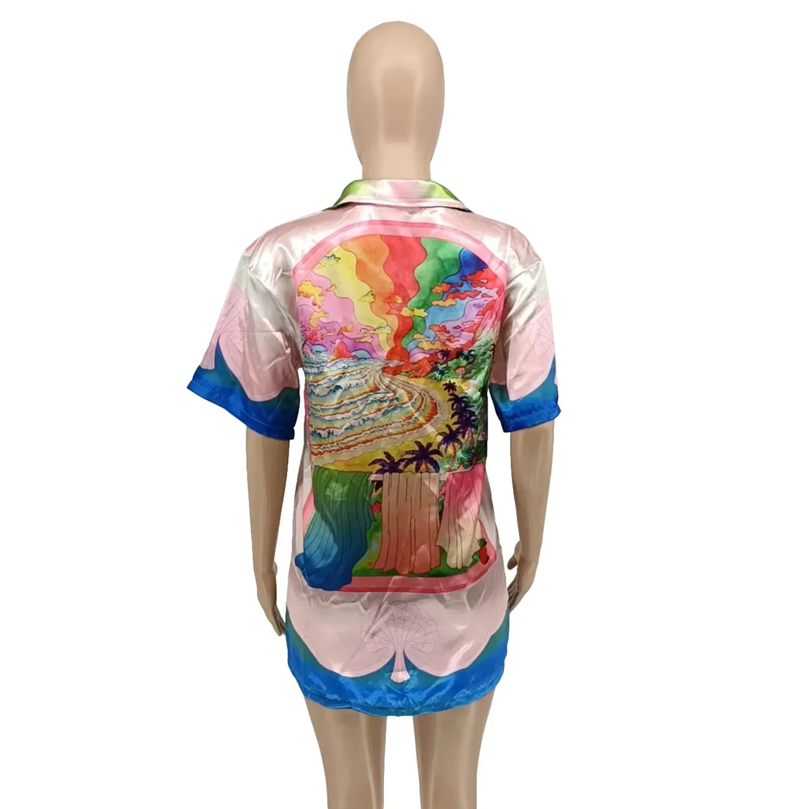 Karma Casual Print Streetwear Blouses