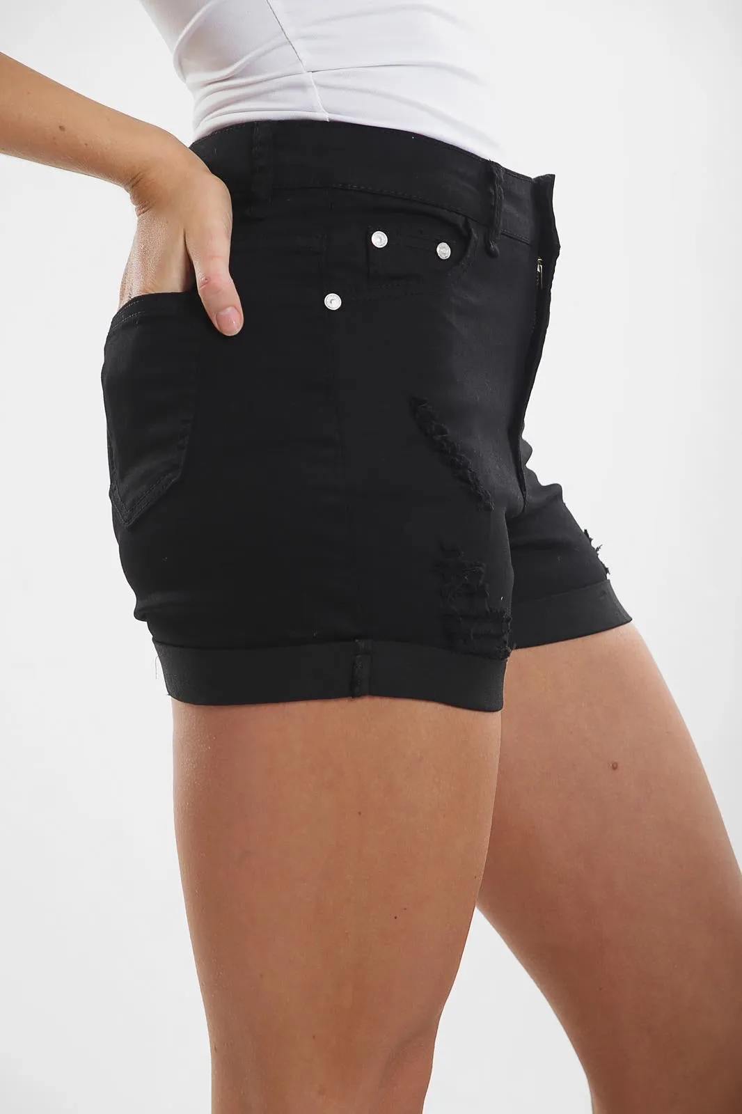 Ladies Black Shorts