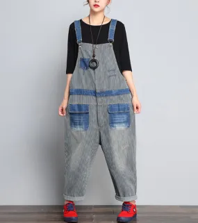 Loose Denim Casual Spring Denim Overall Women JumpsuitsQY13