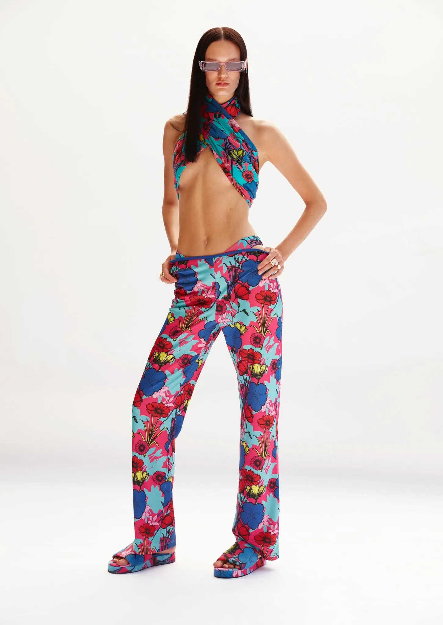 Madison Knitted Floral Pants