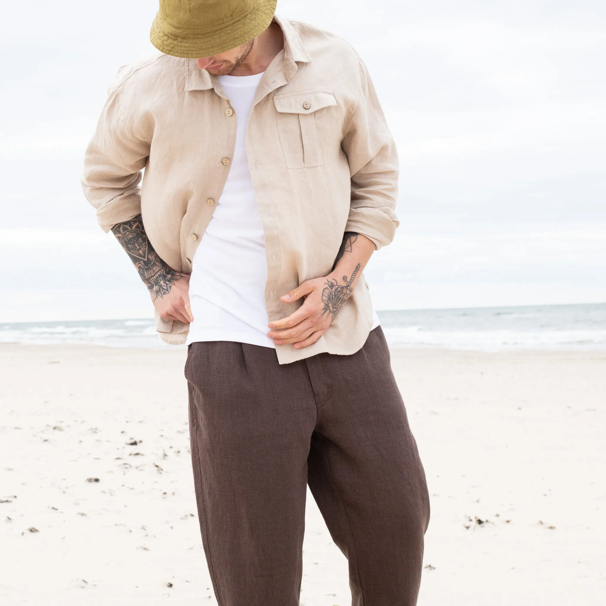 Men’s linen pants ALBURY in HEAVY linen