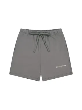 Prior Embroidery Logo Fitted Sweatshorts Slate