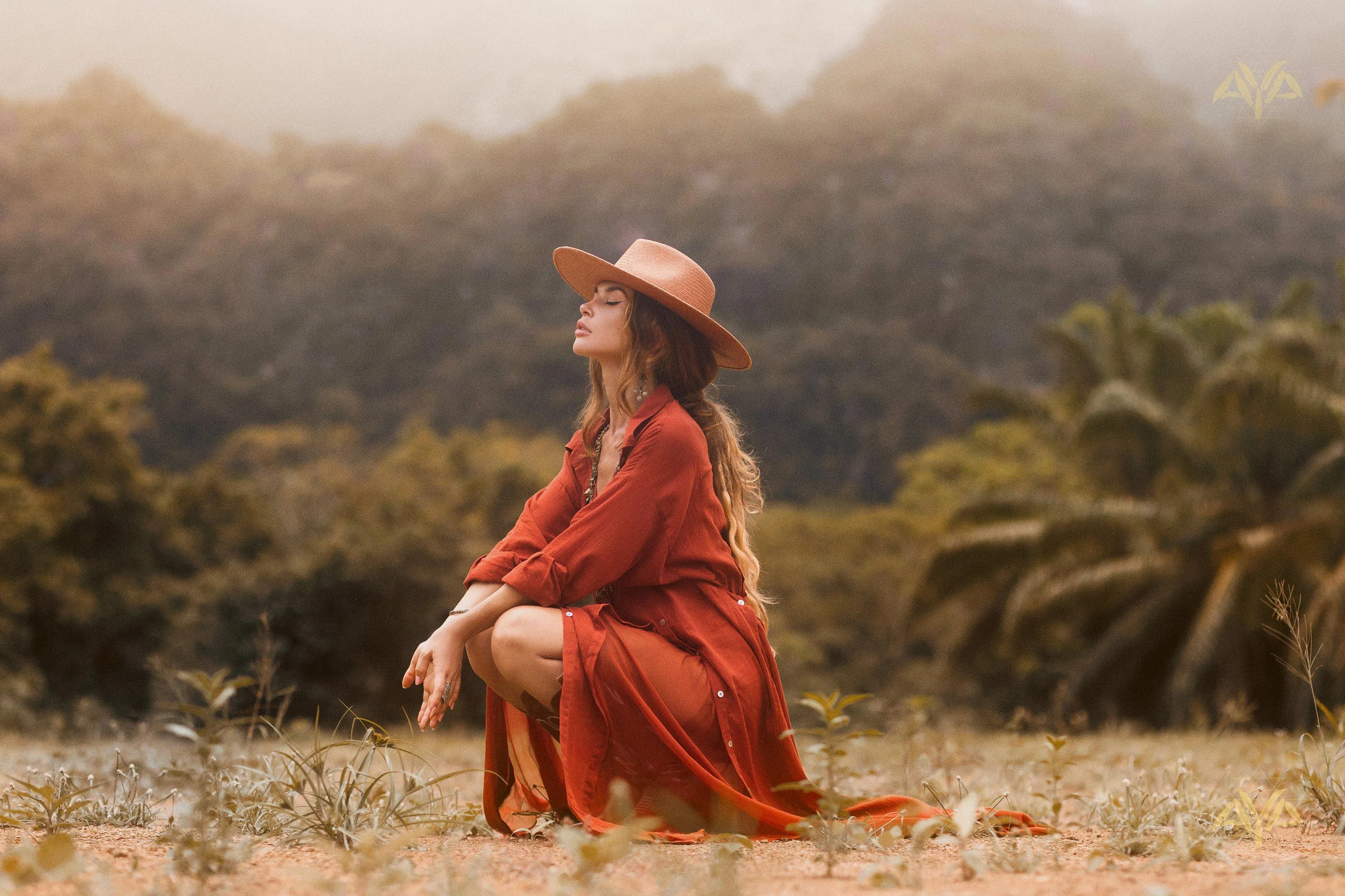 Red Kannika Shirt Dress • Adjustable Kaftan Dress • Multiway Button Down Dress