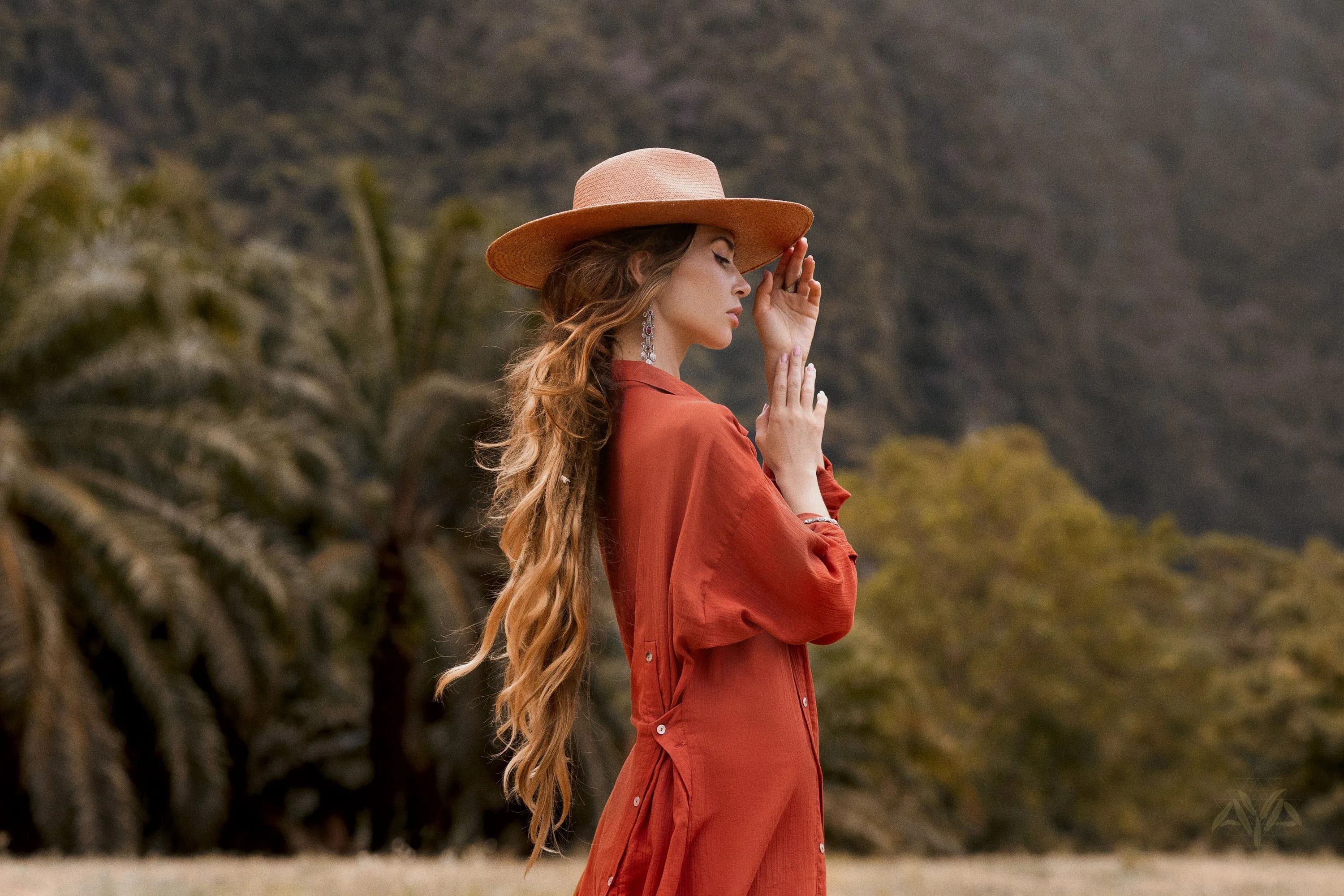 Red Kannika Shirt Dress • Adjustable Kaftan Dress • Multiway Button Down Dress