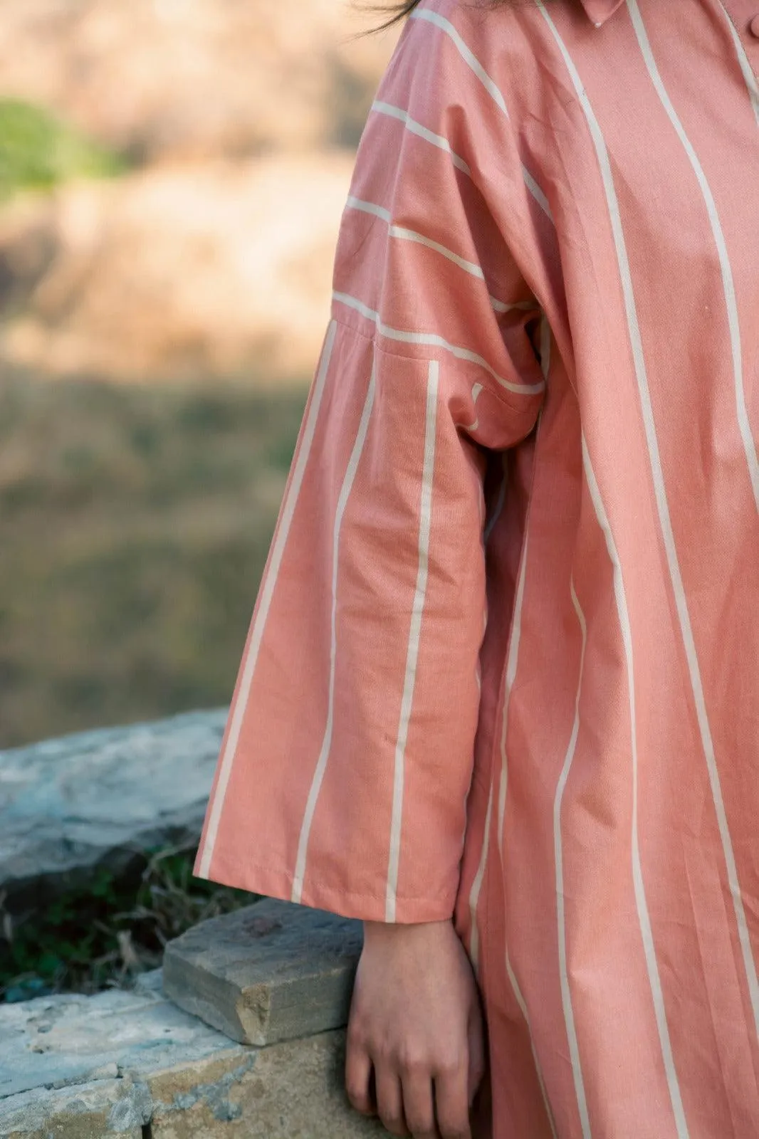 Selene - Light Pink Spring/Summer Long Tunic