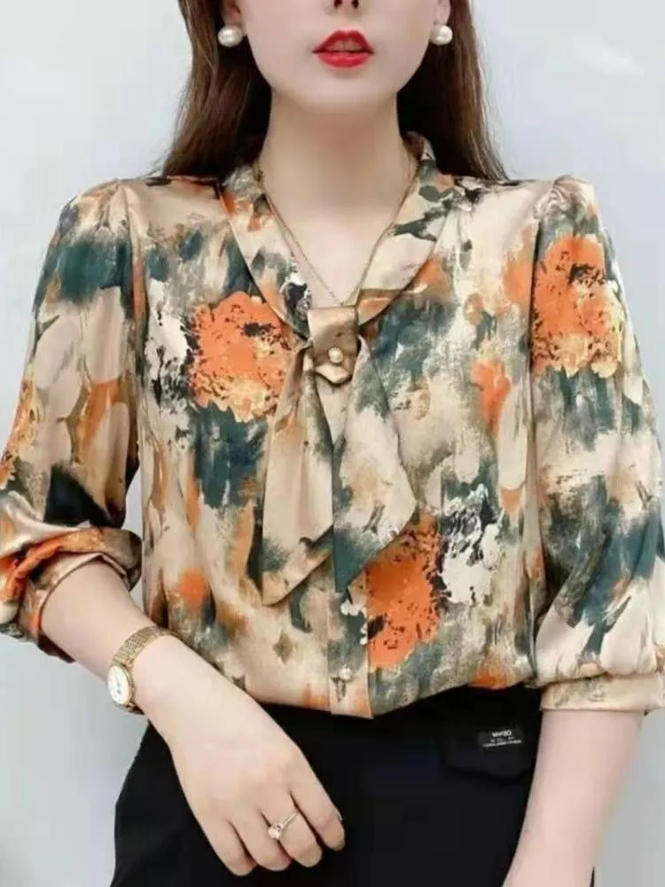 Summer Style Chiffon Blouses Shirt