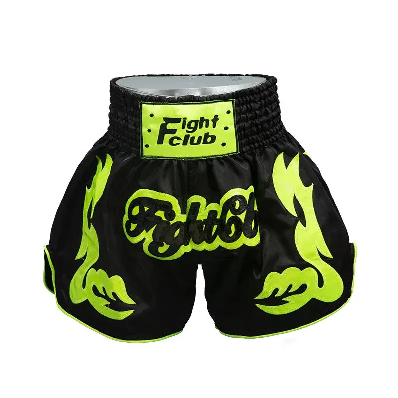 Thai Boxing Shorts Muay Thai Fightwear Men Women Boy Girl Kids Muaythai Grappling Kickboxing Match Training Uniform MMA Boxer Pants