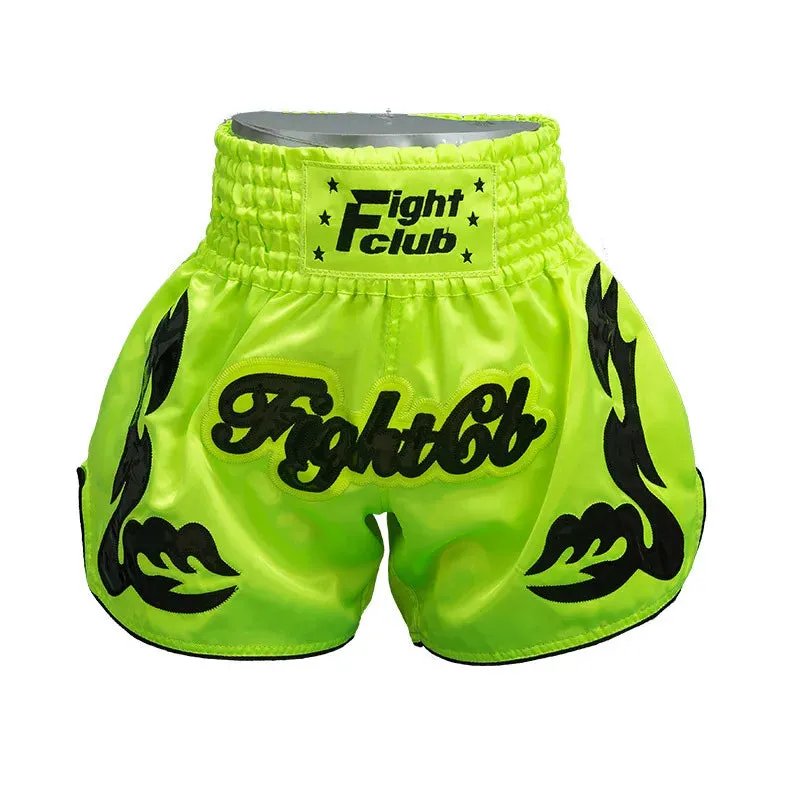 Thai Boxing Shorts Muay Thai Fightwear Men Women Boy Girl Kids Muaythai Grappling Kickboxing Match Training Uniform MMA Boxer Pants