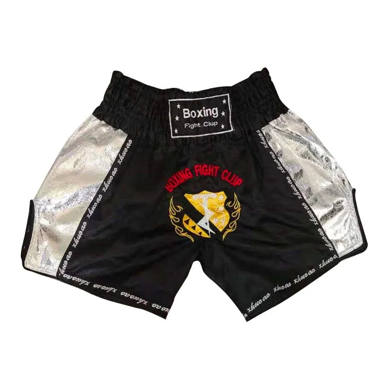 Thai Boxing Shorts Muay Thai Fightwear Men Women Boy Girl Kids Muaythai Grappling Kickboxing Match Training Uniform MMA Boxer Pants