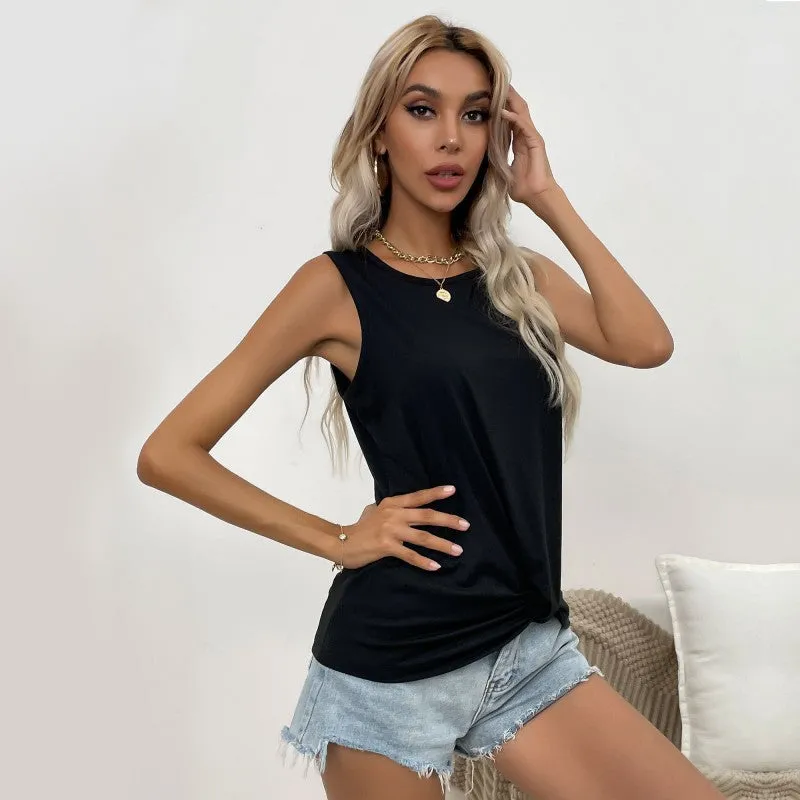 Women Black Camisole Casual Fashion Wholesale