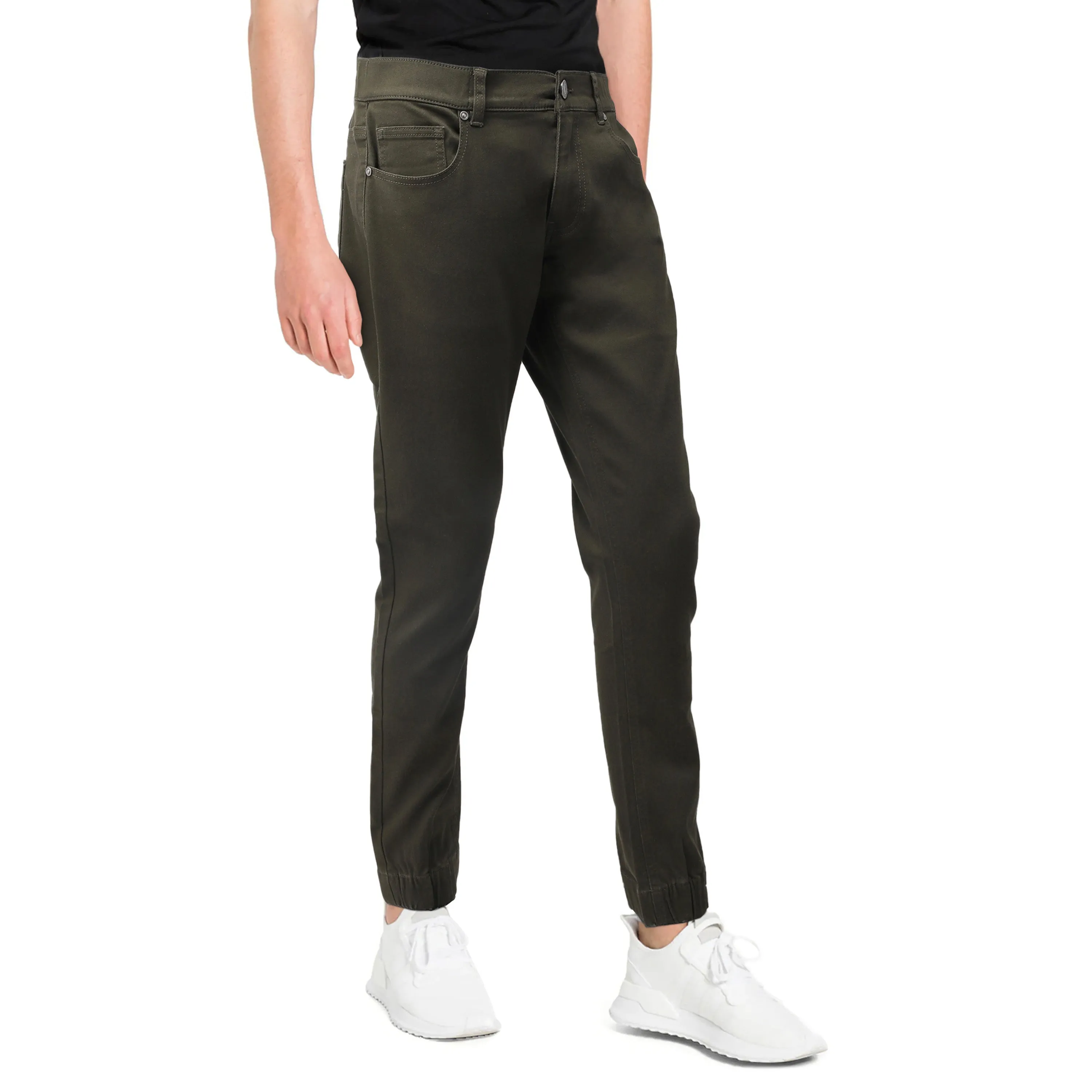 X RAY Men's Elastic Waist Jogger Twill Pants