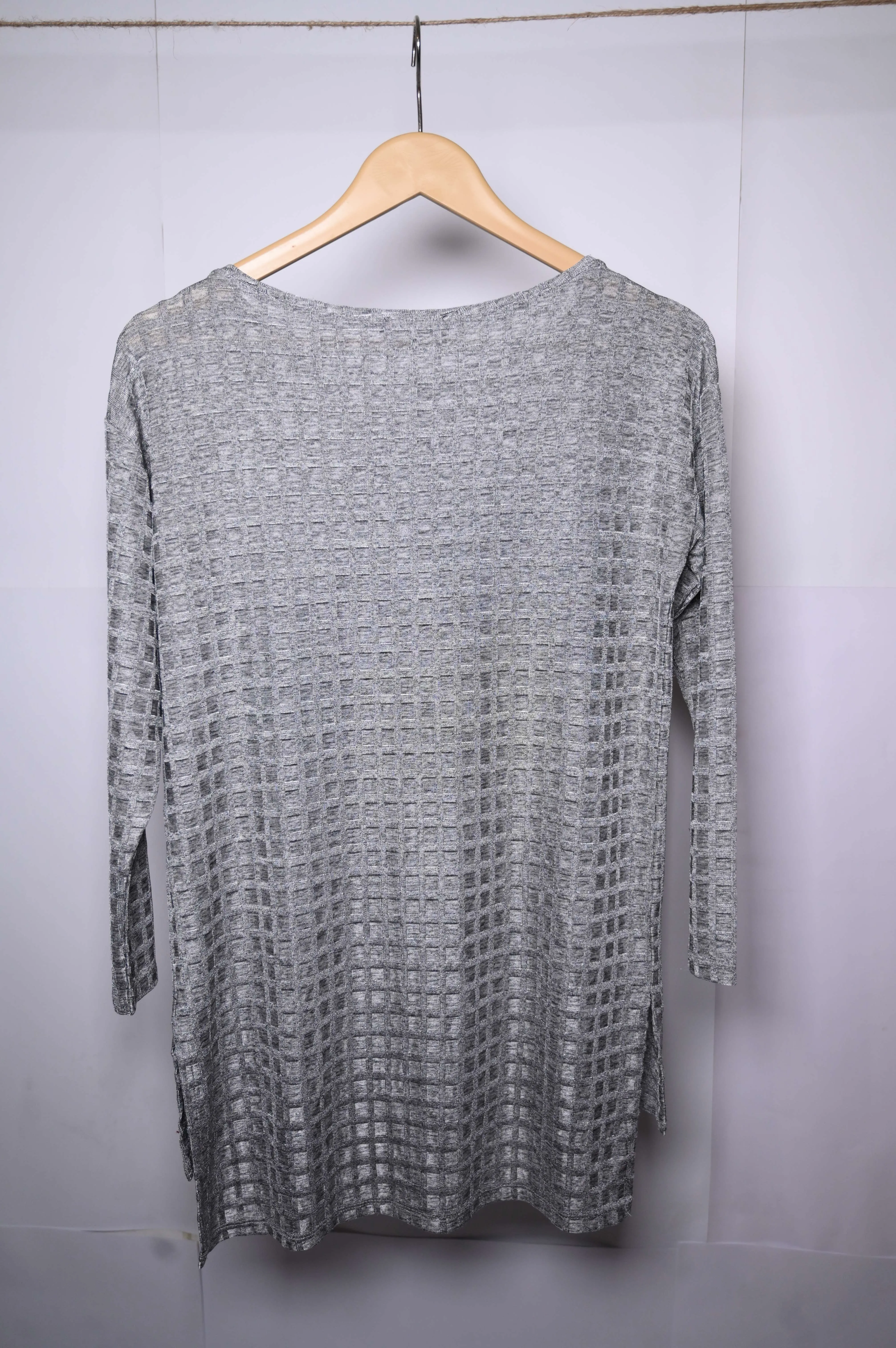 Zara Small Grey Casual Blouse